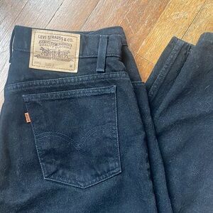 Vintage Orange Tab Levi’s Black Jeans